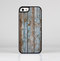 The Wood Planks with Peeled Blue Paint Skin-Sert Case for the Apple iPhone 5/5s