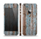 The Wood Planks with Peeled Blue Paint Skin Set for the Apple iPhone 5