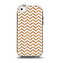 The Wood & White Chevron Pattern Apple iPhone 5c Otterbox Symmetry Case Skin Set