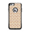 The Wood & White Chevron Pattern Apple iPhone 6 Plus Otterbox Commuter Case Skin Set