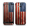 The Wooden Grungy American Flag Skin for the HTC One M8