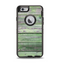 The Wooden Planks with Chipped Green Paint Apple iPhone 6 Otterbox Defender Case Skin Set