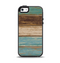 The Wooden Planks with Chipped Green and Brown Paint Apple iPhone 5-5s Otterbox Symmetry Case Skin Set