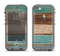 The Wooden Planks with Chipped Green and Brown Paint Apple iPhone 5c LifeProof Nuud Case Skin Set