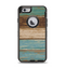 The Wooden Planks with Chipped Green and Brown Paint Apple iPhone 6 Otterbox Defender Case Skin Set