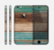 The Wooden Planks with Chipped Green and Brown Paint Skin for the Apple iPhone 6