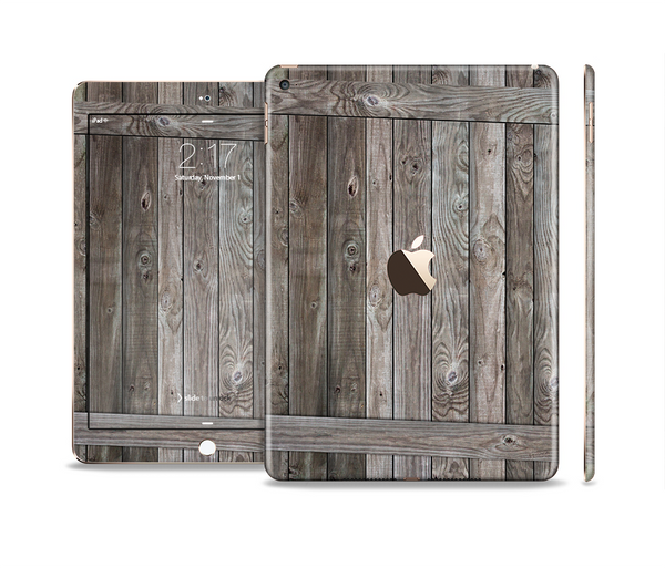 The Wooden Wall-Panel Skin Set for the Apple iPad Air 2