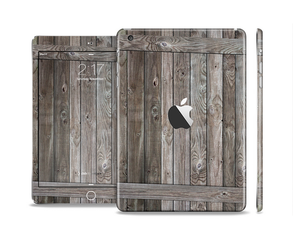The Wooden Wall-Panel Full Body Skin Set for the Apple iPad Mini 2
