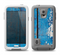 The Worn Blue Paint on Wooden Planks Samsung Galaxy S5 LifeProof Fre Case Skin Set