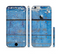 The Worn Blue Paint on Wooden Planks Sectioned Skin Series for the Apple iPhone 6