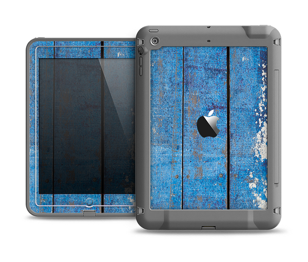 The Worn Blue Paint on Wooden Planks Apple iPad Mini LifeProof Fre Case Skin Set