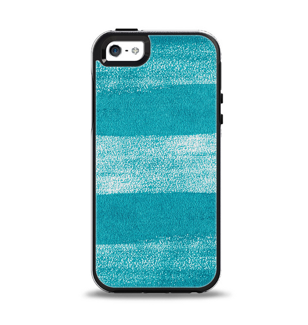 The Worn Blue Texture Apple iPhone 5-5s Otterbox Symmetry Case Skin Set