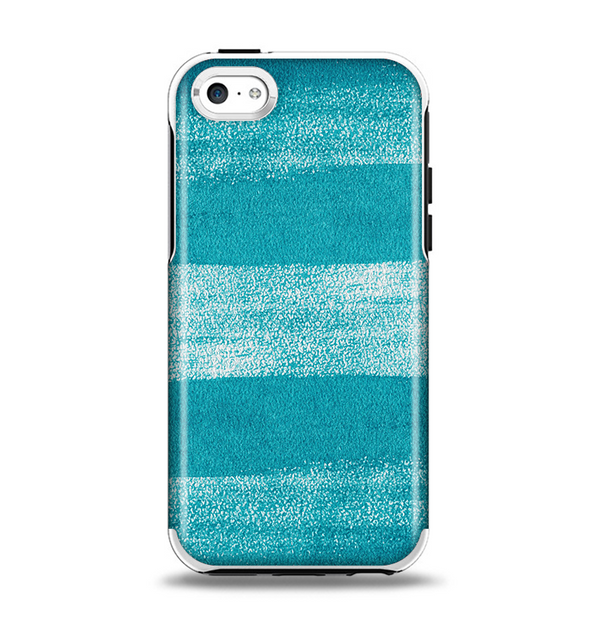 The Worn Blue Texture Apple iPhone 5c Otterbox Symmetry Case Skin Set