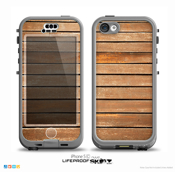The Worn Wooden Panks Skin for the iPhone 5c nüüd LifeProof Case
