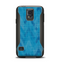 The Woven Blue Sharp Chevron Pattern V3 Samsung Galaxy S5 Otterbox Commuter Case Skin Set