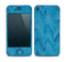 The Woven Blue Sharp Chevron Pattern V3 Skin for the Apple iPhone 4-4s