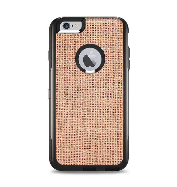 The Woven Burlap Apple iPhone 6 Plus Otterbox Commuter Case Skin Set