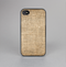 The Woven Fabric Over Aged Wood Skin-Sert Case for the Apple iPhone 4-4s