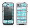 The Woven Trendy Green & Coral Apple iPhone 4-4s LifeProof Fre Case Skin Set