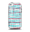 The Woven Trendy Green & Coral Apple iPhone 5c Otterbox Symmetry Case Skin Set