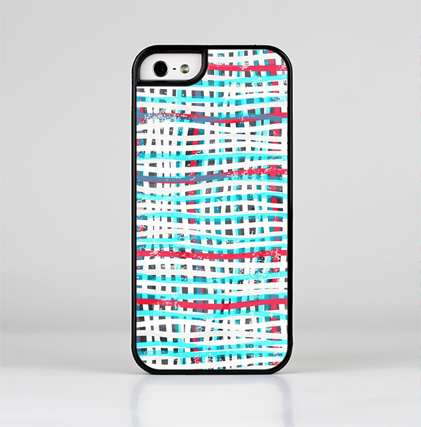 The Woven Trendy Green & Coral Skin-Sert Case for the Apple iPhone 5/5s