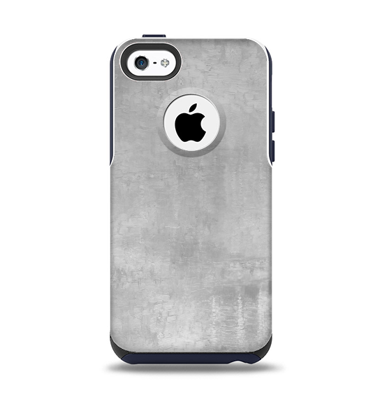 The Wrinkled Silver Surface Apple iPhone 5c Otterbox Commuter Case Skin Set