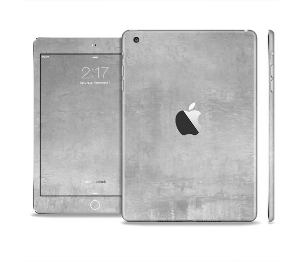 The Wrinkled Silver Surface Full Body Skin Set for the Apple iPad Mini 2