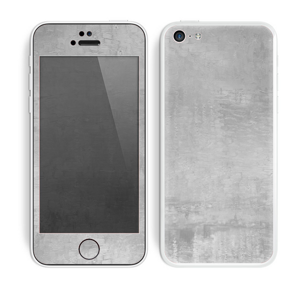 The Wrinkled Silver Surface Skin for the Apple iPhone 5c