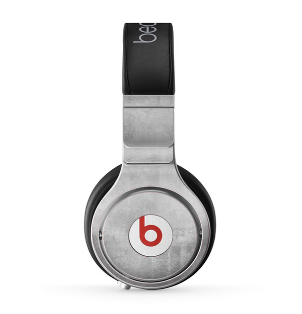 The Wrinkled Silver Surface Skin for the Beats by Dre Pro Headphones