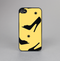 The Yellow & Black High-Heel Pattern V12 Skin-Sert Case for the Apple iPhone 4-4s