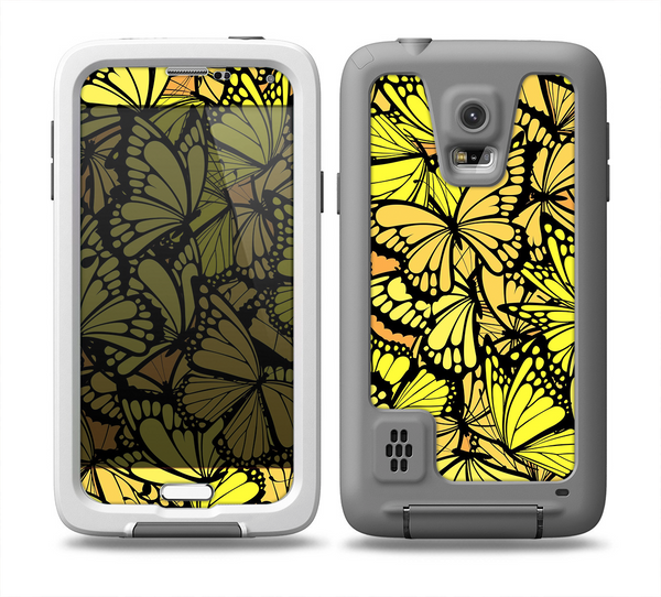 The Yellow Butterfly Bundle Skin for the Samsung Galaxy S5 frē LifeProof Case