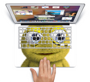 The Yellow Fuzzy Wuzzy Creature Skin Set for the Apple MacBook Pro 15"