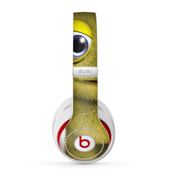 The Yellow Fuzzy Wuzzy Creature Skin for the Beats by Dre Studio (2013+ Version) Headphones