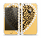 The Yellow Heart Shaped Leopard Skin Set for the Apple iPhone 5
