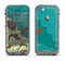 The Yellow Lace and Flower on Teal Apple iPhone 5c LifeProof Fre Case Skin Set