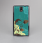The Yellow Lace and Flower on Teal Skin-Sert Case for the Samsung Galaxy Note 3