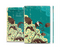 The Yellow Lace and Flower on Teal Skin Set for the Apple iPad Air 2