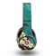 The Yellow Lace and Flower on Teal Skin for the Original Beats by Dre Studio Headphones