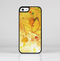 The Yellow Leaf-Imprinted Paint Splatter Skin-Sert Case for the Apple iPhone 5c