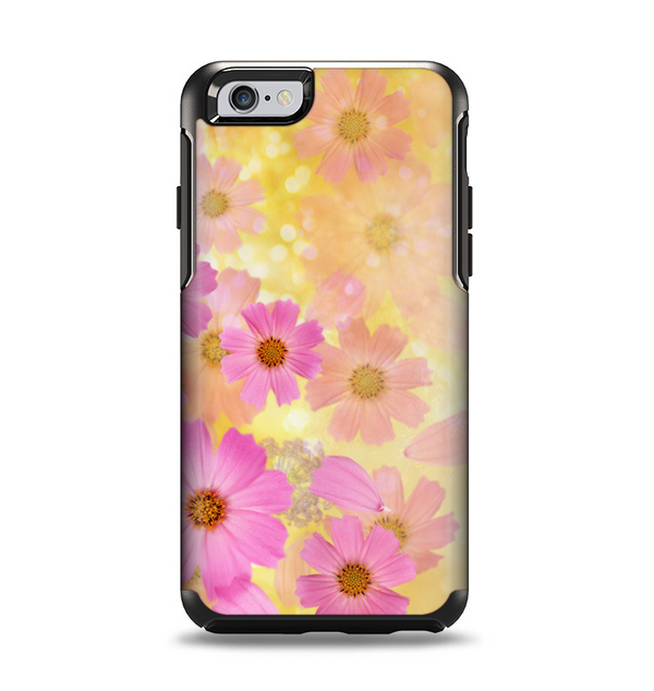 The Yellow & Pink Flowerland Apple iPhone 6 Otterbox Symmetry Case Skin Set