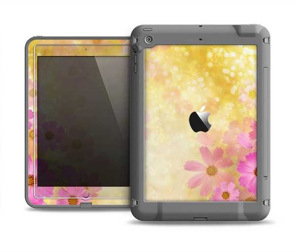 The Yellow & Pink Flowerland Apple iPad Mini LifeProof Fre Case Skin Set