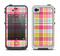 The Yellow & Pink Plaid Apple iPhone 4-4s LifeProof Fre Case Skin Set