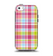 The Yellow & Pink Plaid Apple iPhone 5c Otterbox Symmetry Case Skin Set