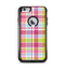 The Yellow & Pink Plaid Apple iPhone 6 Plus Otterbox Commuter Case Skin Set