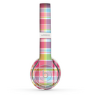 The Yellow & Pink Plaid Skin Set for the Beats by Dre Solo 2 Wireless Headphones