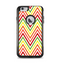 The Yellow & Red Vintage Chevron Pattern Apple iPhone 6 Plus Otterbox Commuter Case Skin Set
