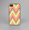 The Yellow & Red Vintage Chevron Pattern Skin-Sert Case for the Apple iPhone 4-4s