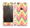 The Yellow & Red Vintage Chevron Pattern Skin Set for the Apple iPhone 5