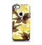 The Yellow and Brown Pastel Flowers Apple iPhone 5c Otterbox Commuter Case Skin Set