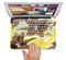 The Yellow and Brown Pastel Flowers Skin Set for the Apple MacBook Air 11"